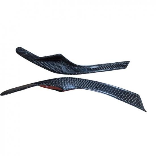 Carbon Fiber Headlight Eyebrow Eyelid Trim Lamp Lid Decor For Honda CR-V -24