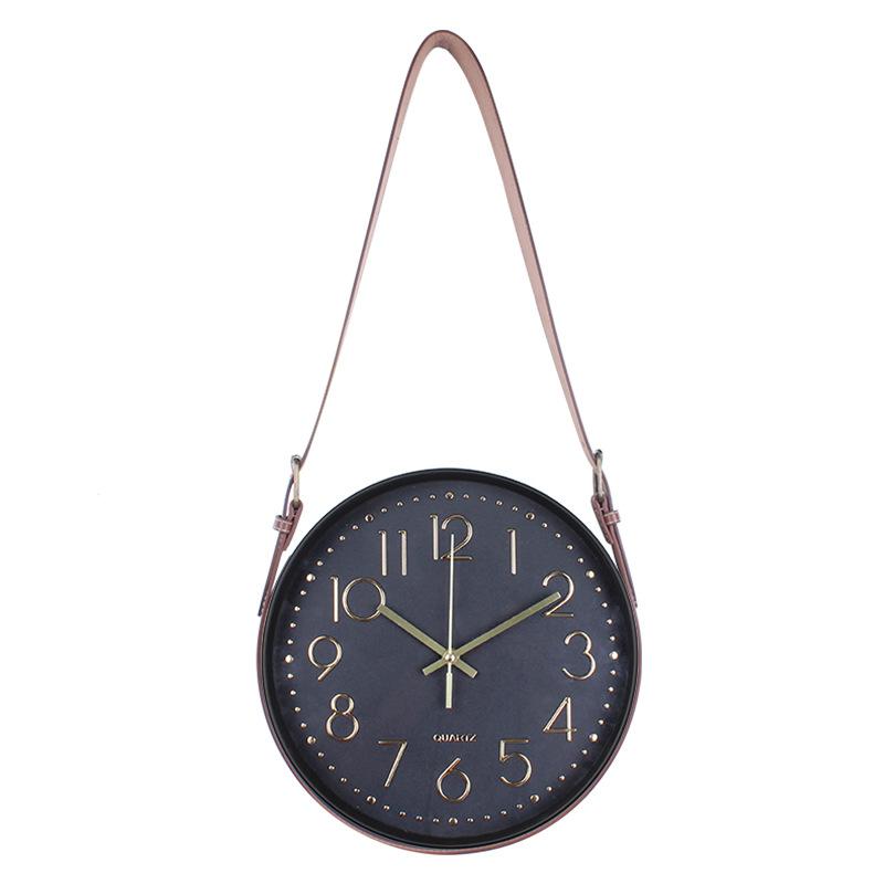 

Часы для гостиной Креативные Бесшумные Настенные Декорации Настенные Часы Простые Часы Круглые Настенные Часы 30CM [hanging rope wall clock] style 12