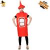 Halloween Adult Couples Mustard Ketchup Costumes, Adult Funny Role-playing Stage Costumes