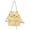 Rhombus bag women's new chain backpack fashion portable bucket bag texture travel backpack