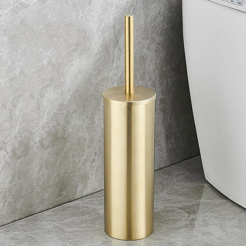 Wall-Mounted Stainless Steel Toilet Brush & Holder Set