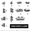 1-4mm Adjustable Stainless Steel Wire Rope Metal Suspension Clamp Used For Hanging Accessories Sling Screws Cable Fixing Tools