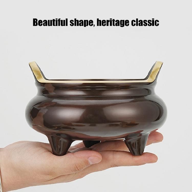 Holder Chinese Three Legs Burning Stand with Elegant Ear Handles Peace Creator Home Decoration