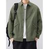 2025 Autumn Men's Japanese Retro Workwear Jacket: Casual Trendy Lapel Outerwear with High-End Feel