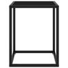 VidaXL Coffee Table Black with Black Glass 40x40x50 Cm