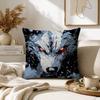Angry Animal Wolf Fierce Pillow Case for Sofa Living Room Home office Decor Protective Cover