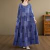 DIMANAF New 2026 Women Plus Size Spring Summer Beach Long Dress Lady Loose Oversize Maxi Print Floral Dresses