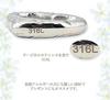 Hawaiian Jewelry Necklace, Stainless Steel, Heart Scroll Asymmetrical Open Heart Silver Pendant, 50cm Cable Chain Included. (Suitable for Women and