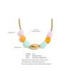 Eetit Frühling Sommer Stil Edelstahl Süßigkeitenfarbe Harzstein Kette Handgefertigte Halskette 2026 Wasserdicht Helle Farbe Schmuck