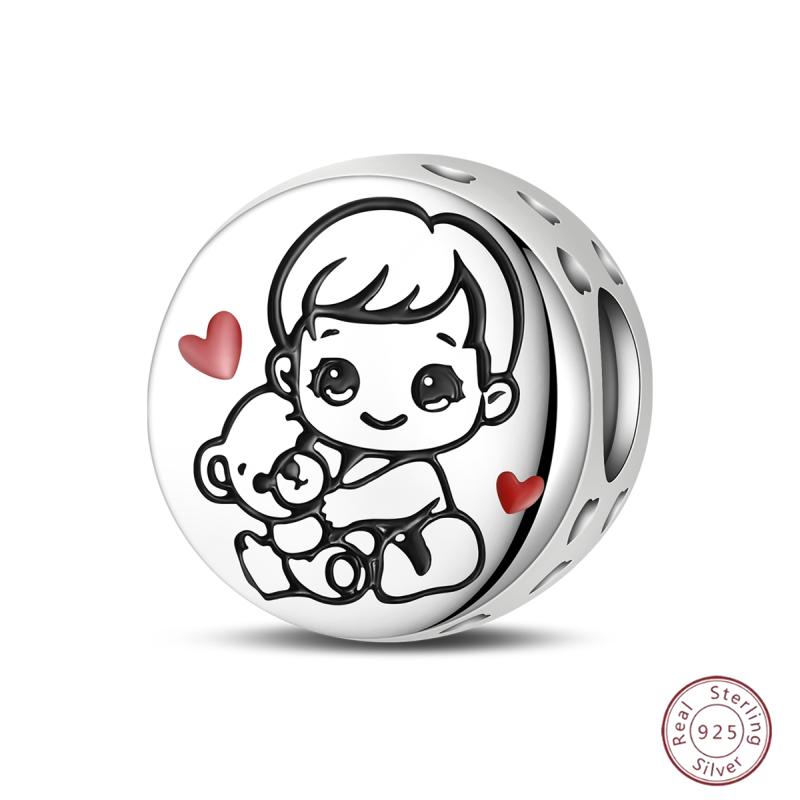 Copper Firefly Cute Cats And Dogs Beaded Pendant Suitable For Original Charms Bracelet Diy Exquisite Women Jewelry