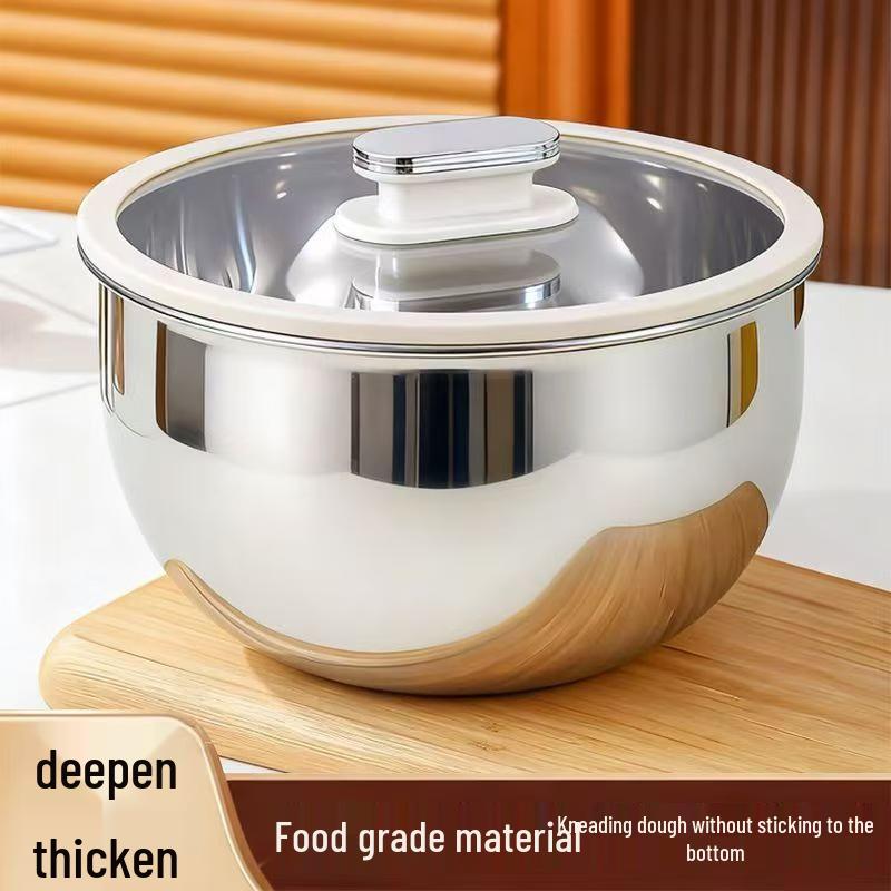 Extra Thick 201 Stainless Steel Basin with Lid