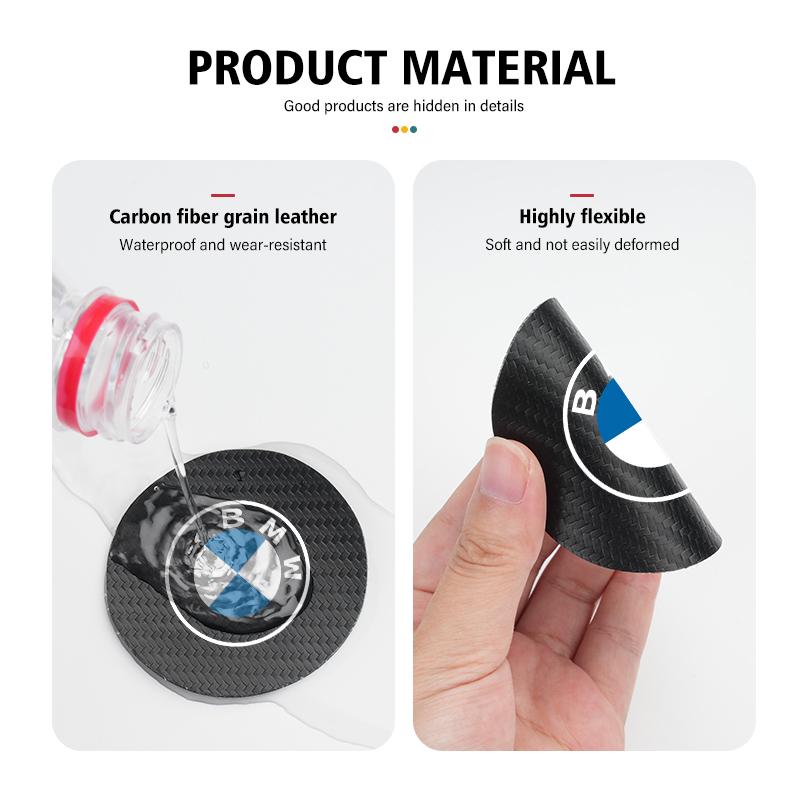 For BMW 2Pcs Car Coasters Water Cup Mats Waterproof Slot Pads E46 E90 E60 F10 E39 F30 E36 E87 E90 E30 E53 F31 E92