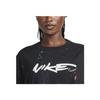 Nike Maglietta Oversize X Futura da Donna Breaking (Dimensionamento dell'Asia) Abbigliamento Streetwear da Donna Nera FZ0284010