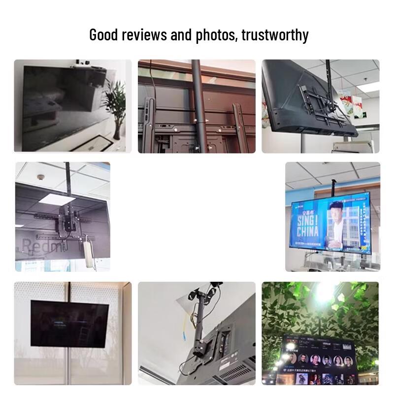 Adjustable 2-Meter Outdoor Ceiling TV Mount