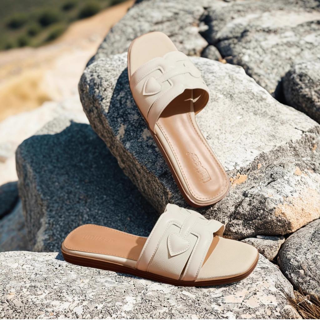 Sheepskin Version~ Square Head Cool Slippers Women's Summer 2025 New Flat-bottomed Beach One-word Drag French Outdoor Evening Sandals