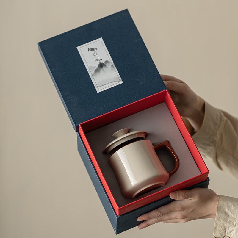 OLOEY Ceramic Infuser Tea Mug with Lid