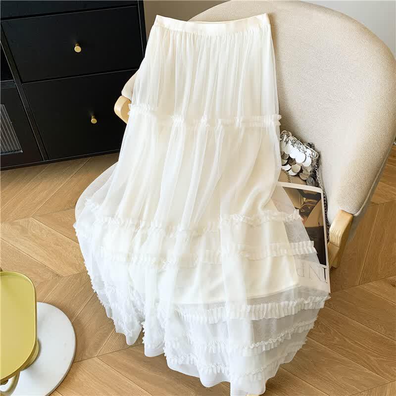 La Chapelle 2026 New Korean Style Slim Fit A-line Skirt L