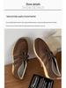 New Women's 2025 Genuine Leather Velcro Trainers: Thick Sole, Breathable, Versatile, In-Stock Casual Shoes