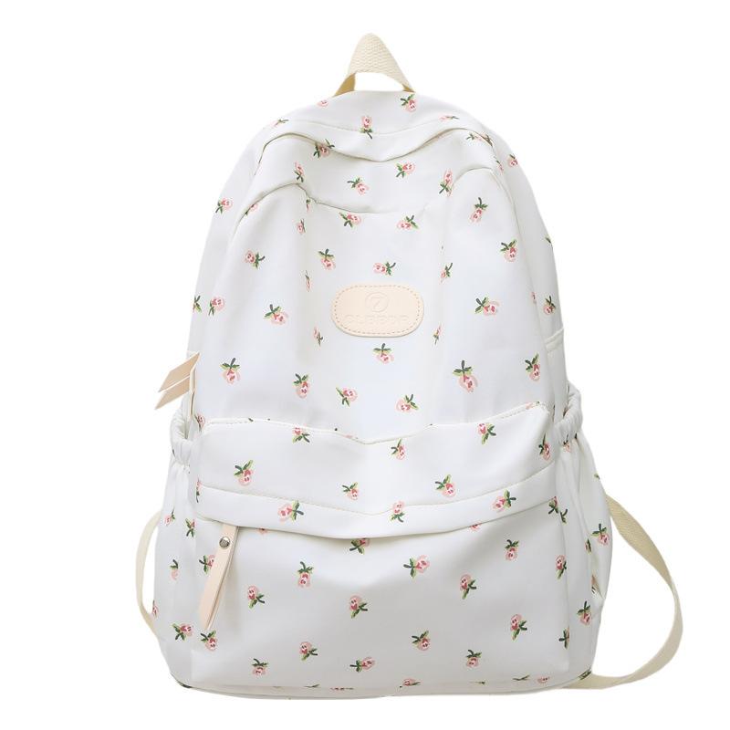 College-Stil Studenten-Schultasche Mädchen Rucksack mit Blumendruck
