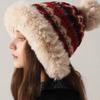 Women S Winter Large Size Knit Earmuff Warm Hat