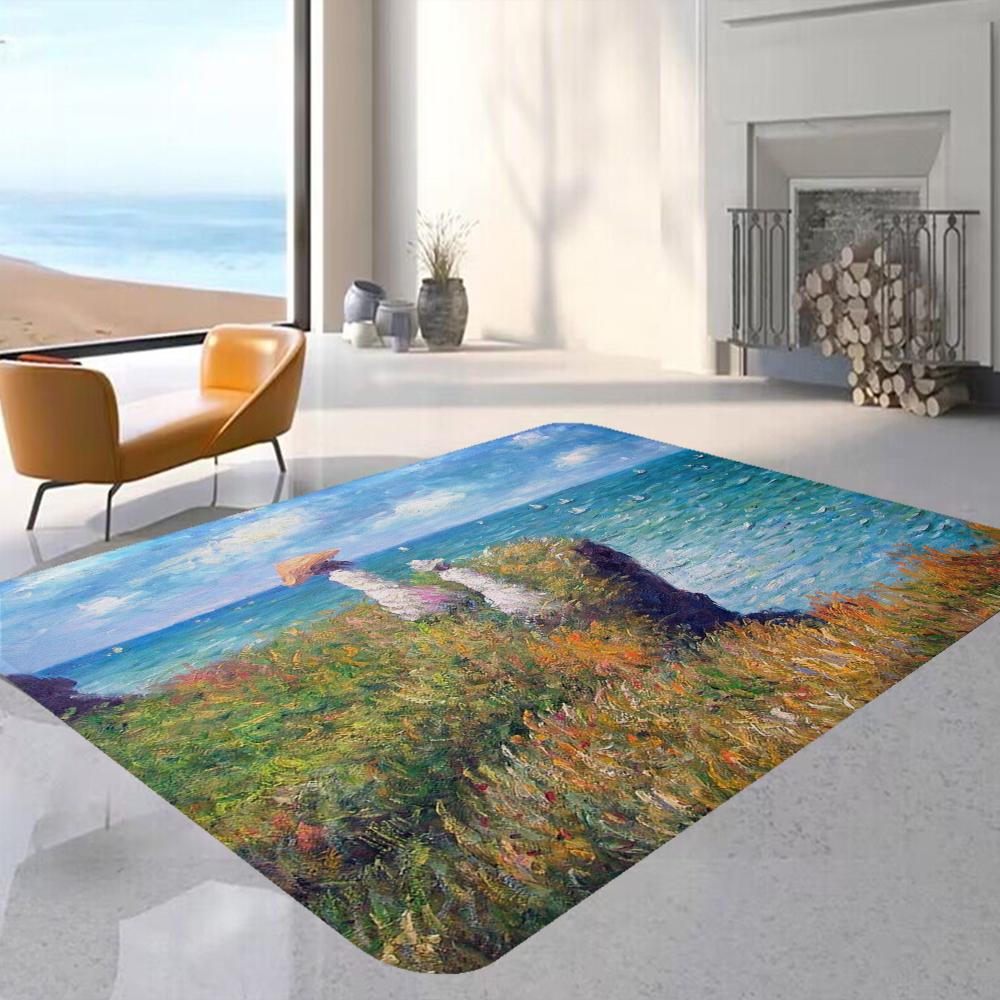 Tappeto Runner Retrò Stiloso Piccolo Fresco Stampa Floreale Camera da Letto Tappetino Comodino Pieghevole Lavabile in Lavatrice Antiscivolo Tappetini per Corridoio Tapis
