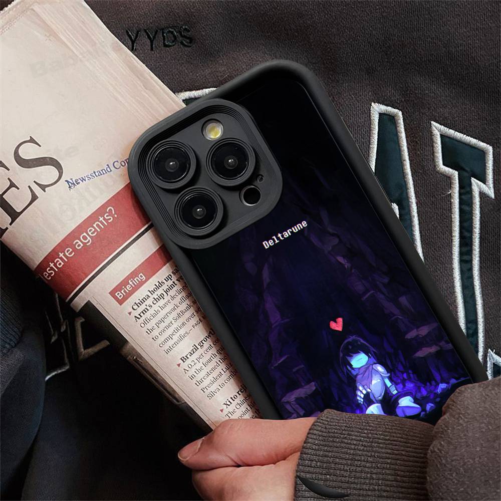D-Deltarune Ralsei Phone Case For iPhone 16 15 14 Plus 13 12 11 17 Pro Max Pro Soft Cover