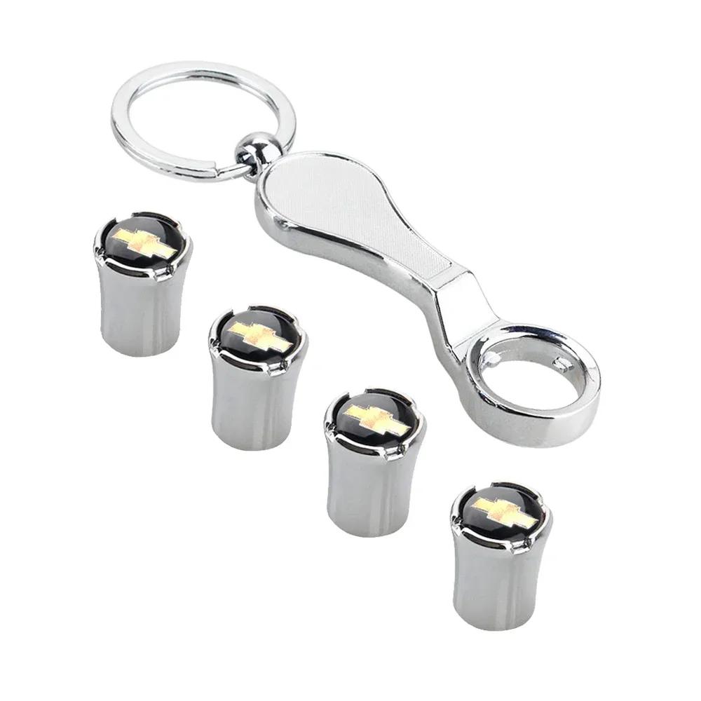 

Alloy for Chevrolet Malibu Lacetti Corvette Aveo Cruze Spark Orlando Optra Trax Sail Car Wheel Tire Valve Caps Cover with Wrench