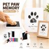 Clean Touch Inkless Paw Print Pad Pet Dog Cat Nose Impression Kit DIY Keepsake for Pet Owner Memory Souvenir Gift Use
