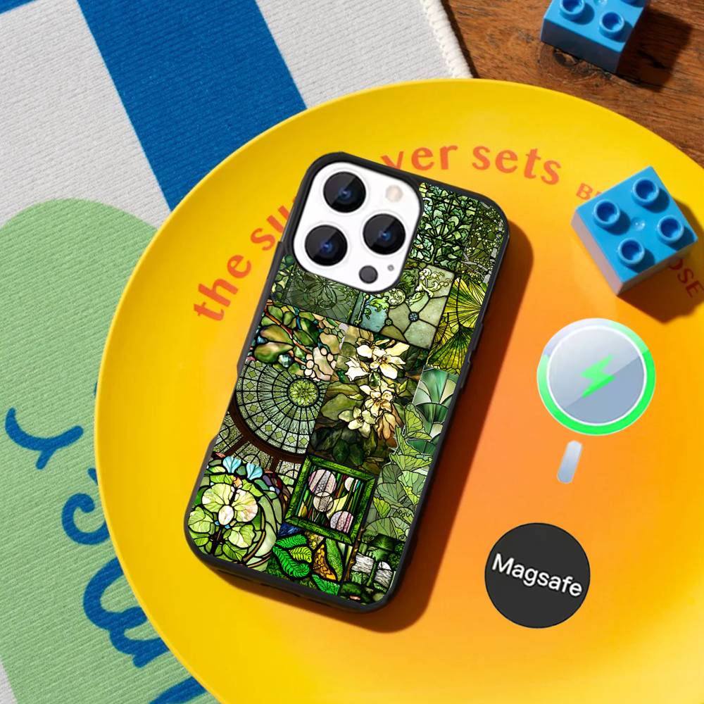 

M-Moroccan Tile Phone Case For iPhone 17,16,15,14,13,12,11,Pro,Max,Plus,Mini,SE4,E Magnetic Magsafe Wireless Charging iPhone17PRO
