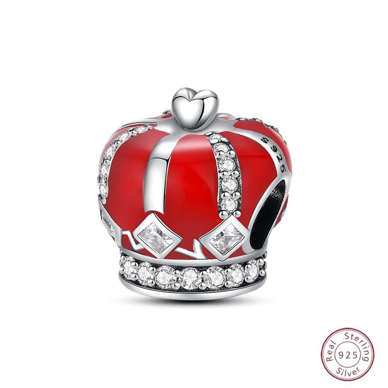 New Copper Charm Bead Mother'S Day Love Heart Family Charm Bead Pendant Fits Bracelet Womens Jewelry Gift