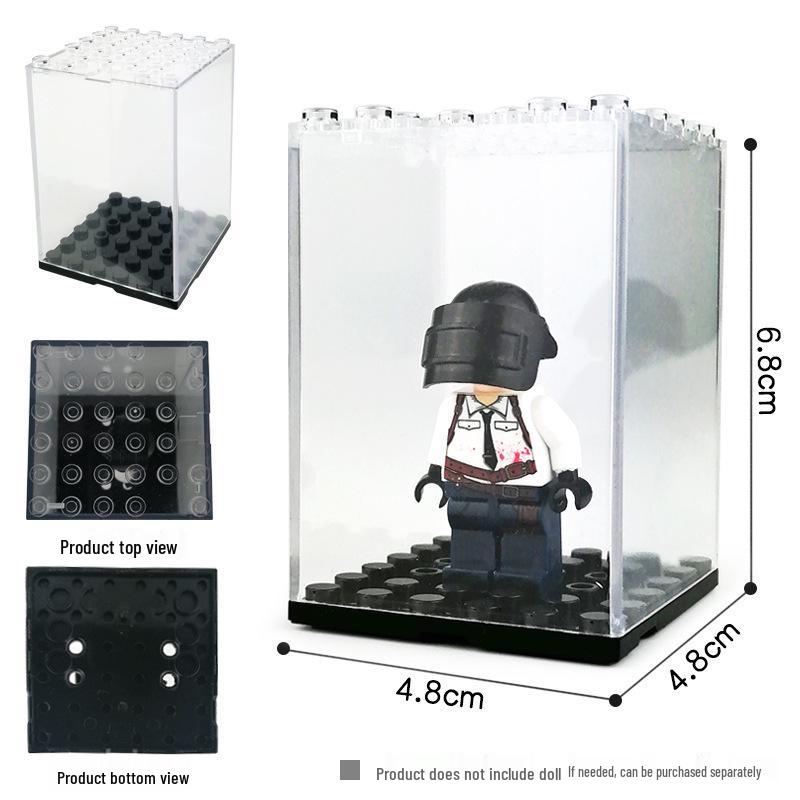 

Single Display Box: Dustproof, Transparent Cover for Mini Figures/Building Blocks