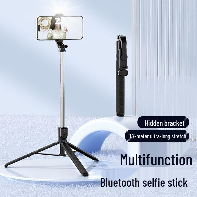 Multifunctional Selfie Stick Tripod with Fill Light for Videos & Travel Photography