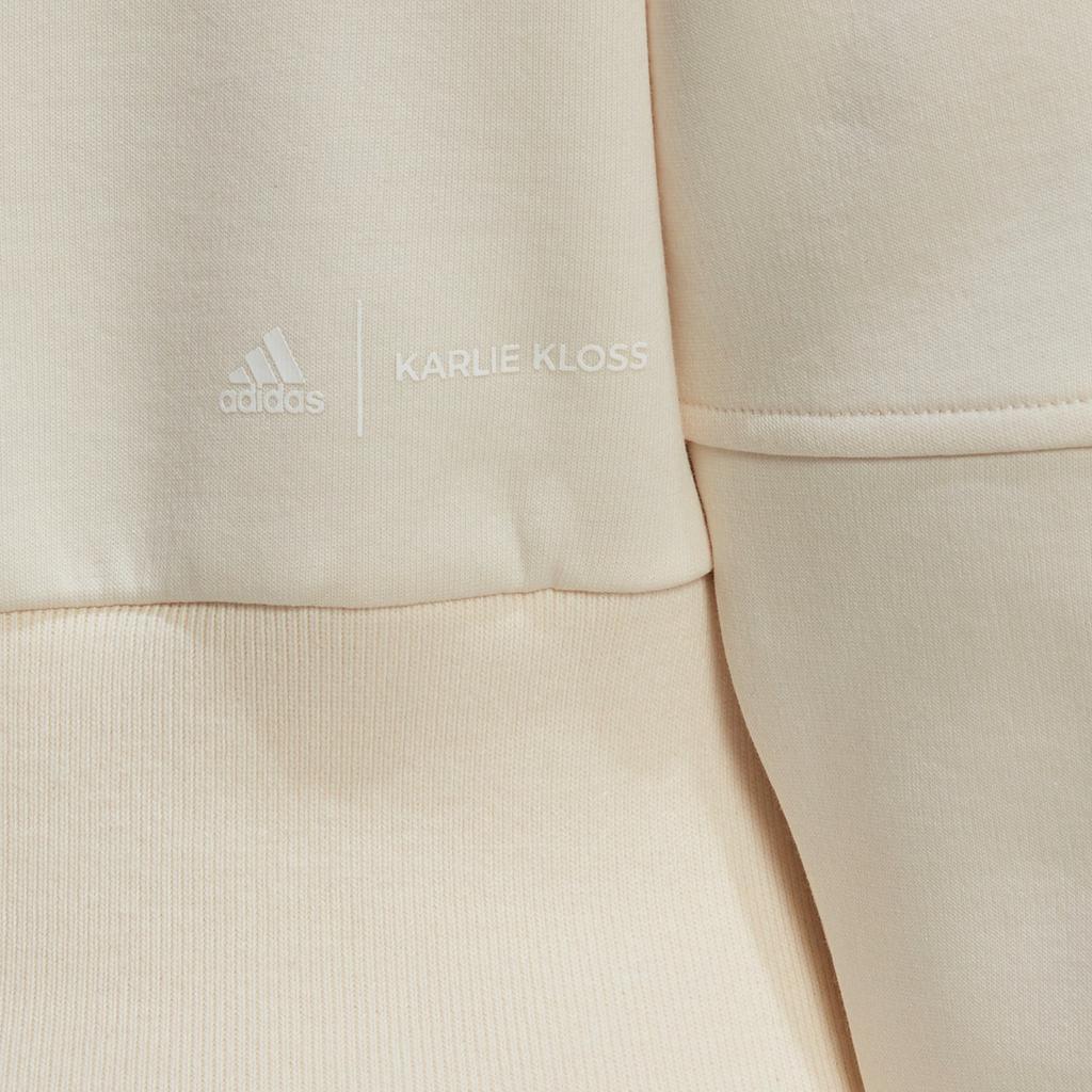 adidas Felpa Pullover Collaborazione X Karlie Kloss Con Color Block Solido Top da Donna Bianco Sporco HB1434