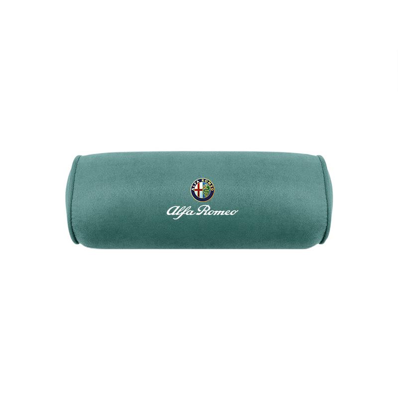 

2026 Hot Alfa Romeo Suede Leather Car Seat Headrest Memory Foam Comfort Neck Pillow For Alfa Romeo 4C 159 166 Spider Giulia 156