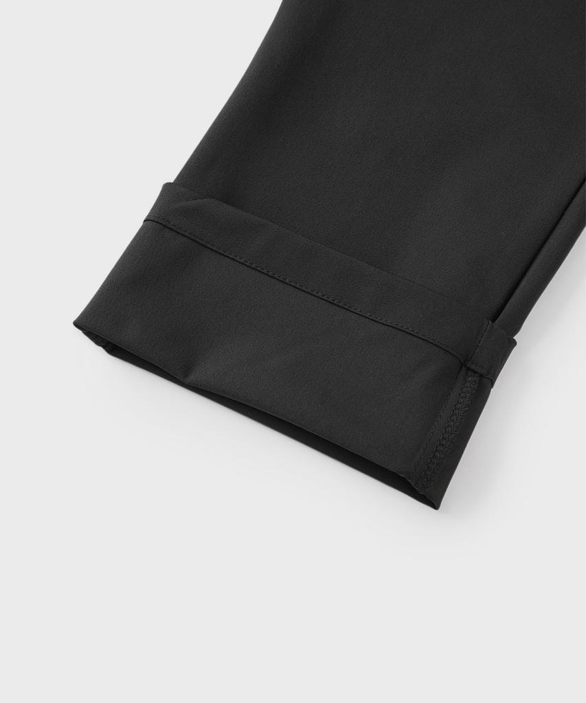 PANICALE Black Golf Nylon Regular Slim Fit Pants