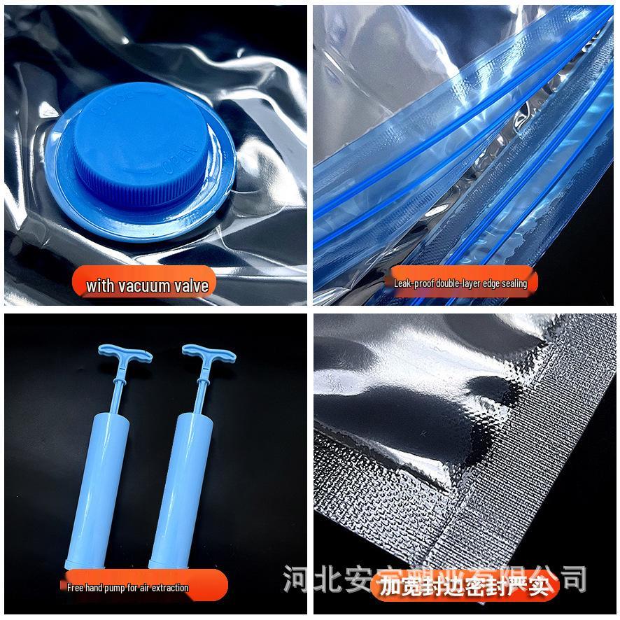 Reusable Vacuum Compression Storage Bag for Quilts and Clothes