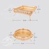 Retro-Stil Gold Serviertablett Obst Snack Dessert Süßigkeiten Aufbewahrungsplatten Schale Ständer für Zuhause Bar Party Kaffee Hochzeit Dekoration