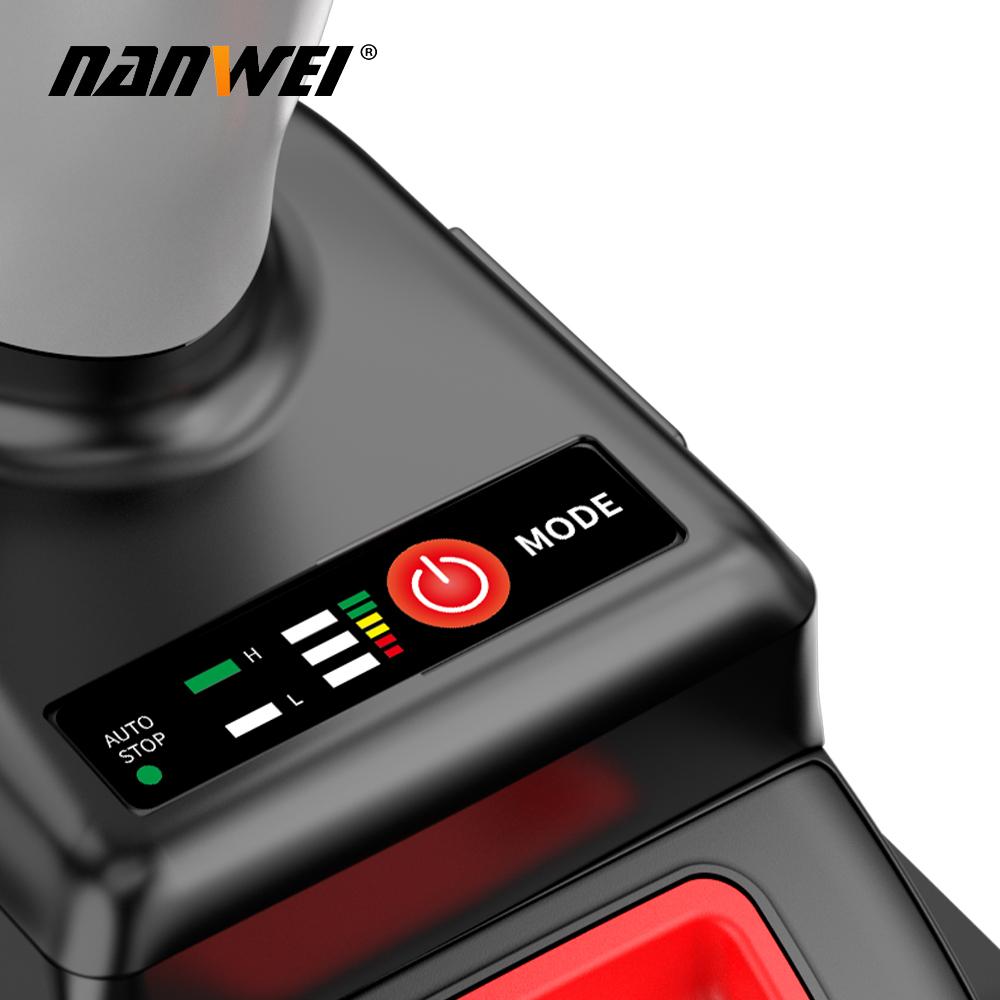 NANWEI 2 Piece 21V Brushless Motor Electric Wrench + Drill Tool Set