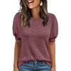 Top Estivi da Donna Bluse Eleganti Casual Camicia a Maniche Corte da Lavoro T-shirt Carina alla Moda