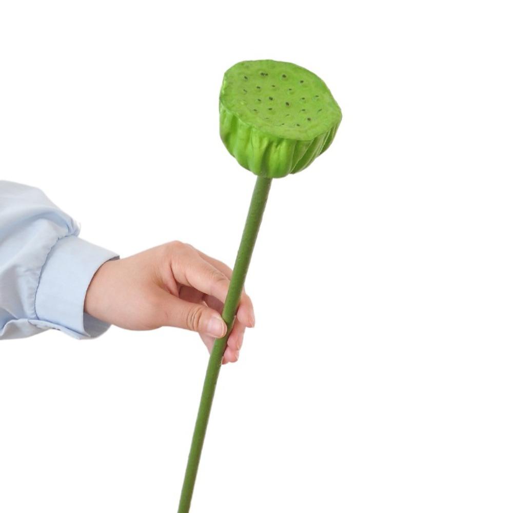 

Long Stem Landscape Artificial Flower Lifelike Decorative Fake Flower Fake Lotus Seedpod Garden PU 77cm Lotus Seedpod