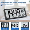 Office Decor 12/24Hr Desktop Day Electronic Clock Extra Large Screen Display Digital Clock Bedroom Multi-Functional Alarm Clock