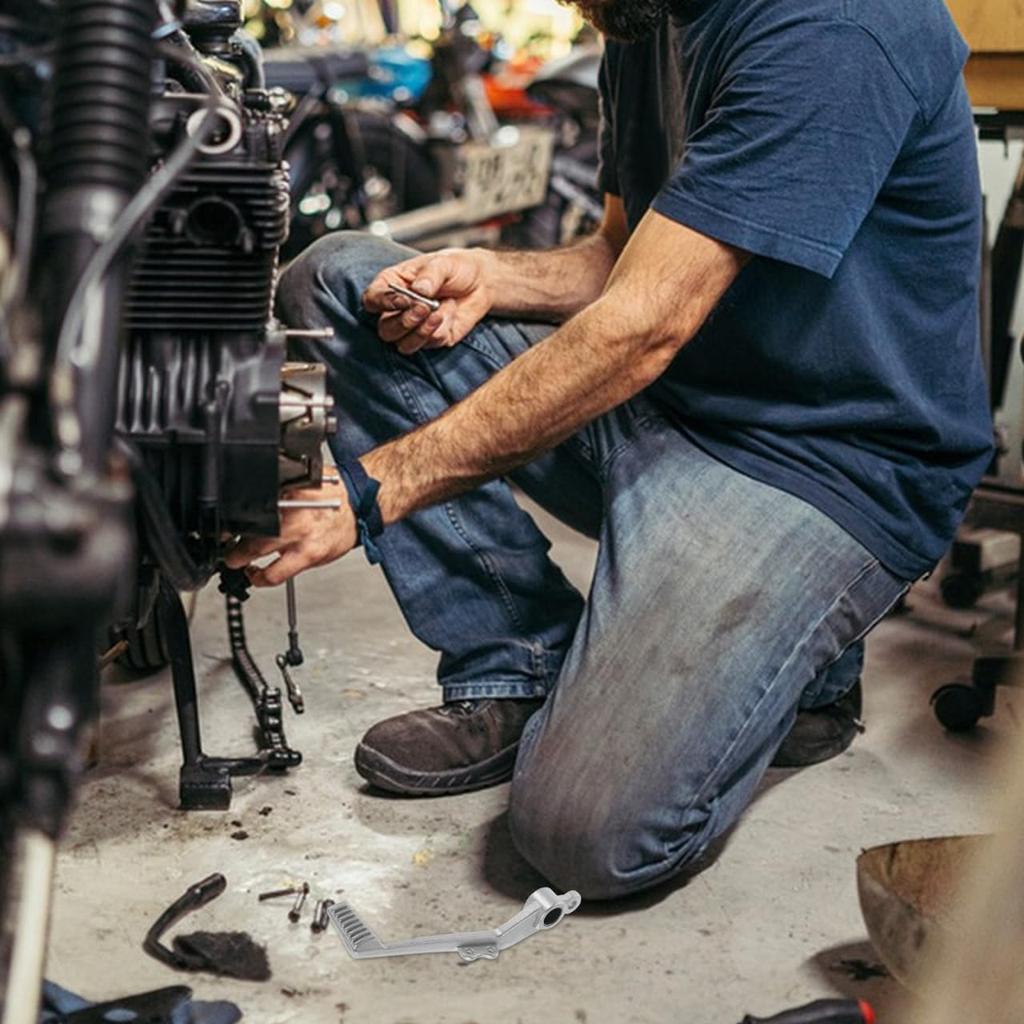 Motorcycle Rear Brake Pedal Foot Lever Replacement Compatible with Honda 2007-2012 Durable Rear Brake Foot Pedal Easy Installation