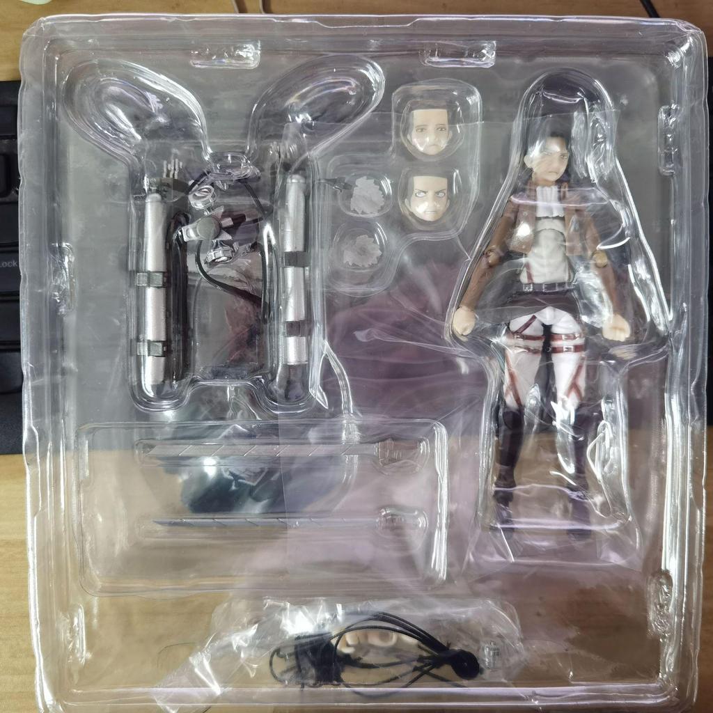 Attack on Titan: Captain Levi, Eren, and Mikasa Action Figures