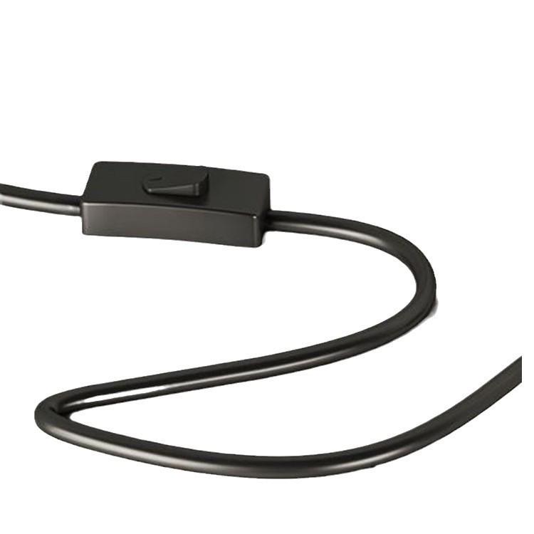 Mid-Century Cream Corner Sofa Floor Lamp and Bedside Table with Integrated Wireless Charging.