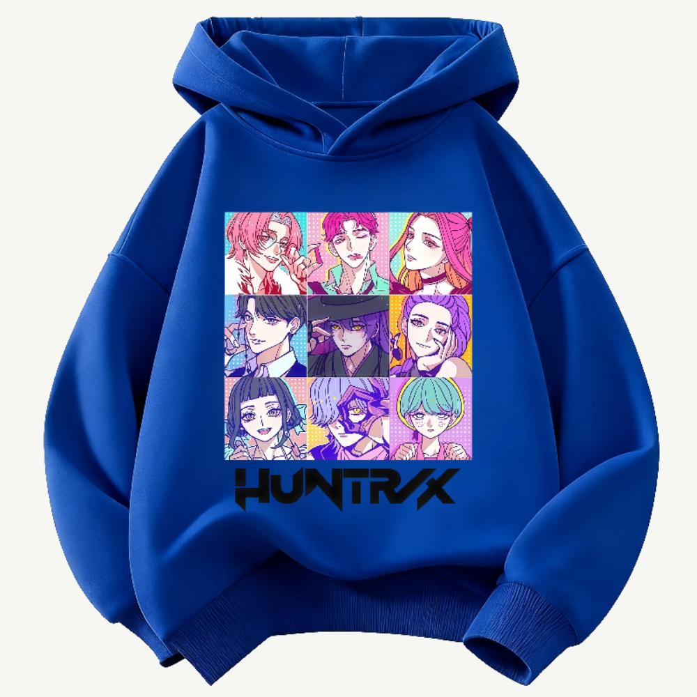 K-POP Teufelsjäger Kinder Kapuzenpullover Jungen und Mädchen Kleidung Herbst und Winter Warmer Kinder Kapuzenpullover Sweatshirt