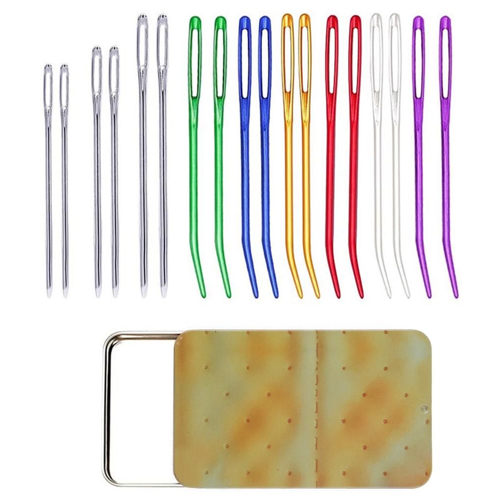 Big Eyes Sewing Needle DIY Hand Sewing Needle Learning Needle Yarn Needle Kits Darning Needle Metal Sewing Needle Sets