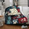 1pc Rick and Morty Blanket Lightweight Flannel Throw For Sofa, Bed, Travel, Livingroom, Office, Couch, Chair, And Bed