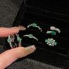 Emerald Series Open Ring Niche Design Simple Fashion Light Luxury Accessories Women