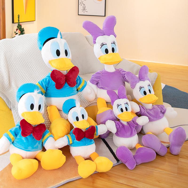 Premium Donald & Daisy Duck Kaninchenfell Plüschtier Set