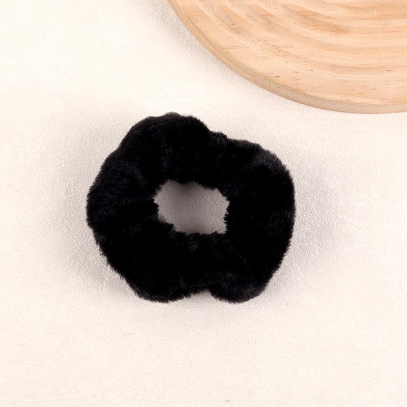 Elastico per Capelli in Peluche Colorato Caldo - Elastico ad Alta Elasticità per Coda di Cavallo per Autunno e Inverno